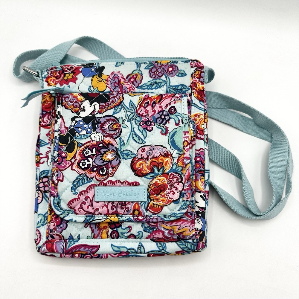 Vera Bradley Disney Mini Hipster Bag Mickey & Friends Colorful Garden Minnie